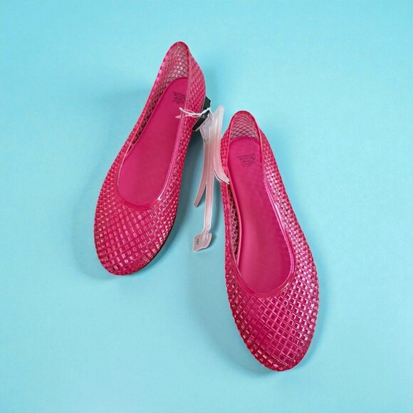 WILD FABLE Magenta Jelly Ballet Flats Size 9 NEW NWT - Picture 2 of 6
